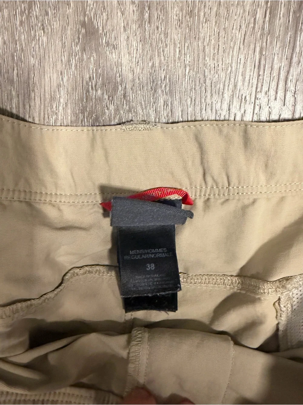 The North Face Men's Size 38 Beige Straight Leg Nylon Outerwear Pants